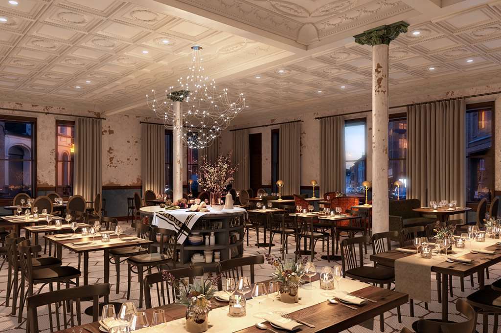 Crossroads Hotel 캔자스시티 레스토랑 사진